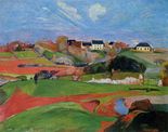 Поль Гоген Пейзаж в Ле Поулду-1890